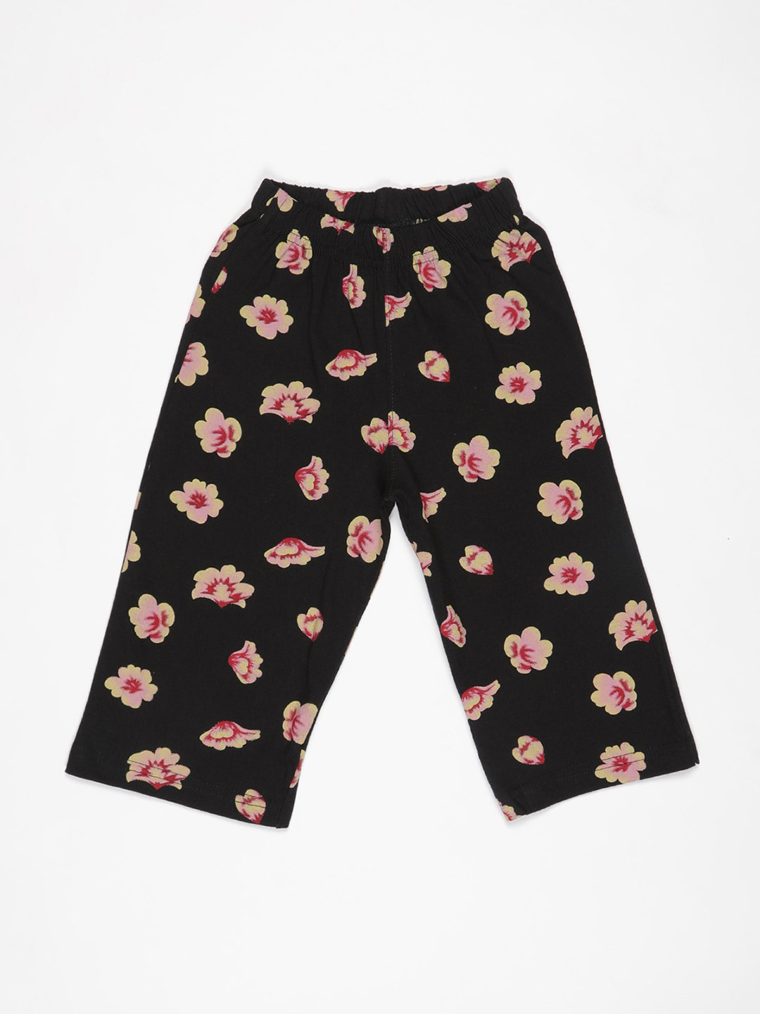 

V2 Value & Variety Girls Black & Pink Printed Capris