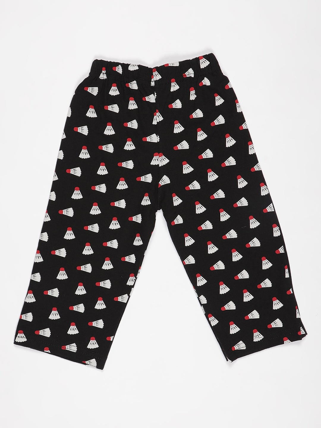 

V2 Value & Variety Girls Black & White Printed Cotton Capri