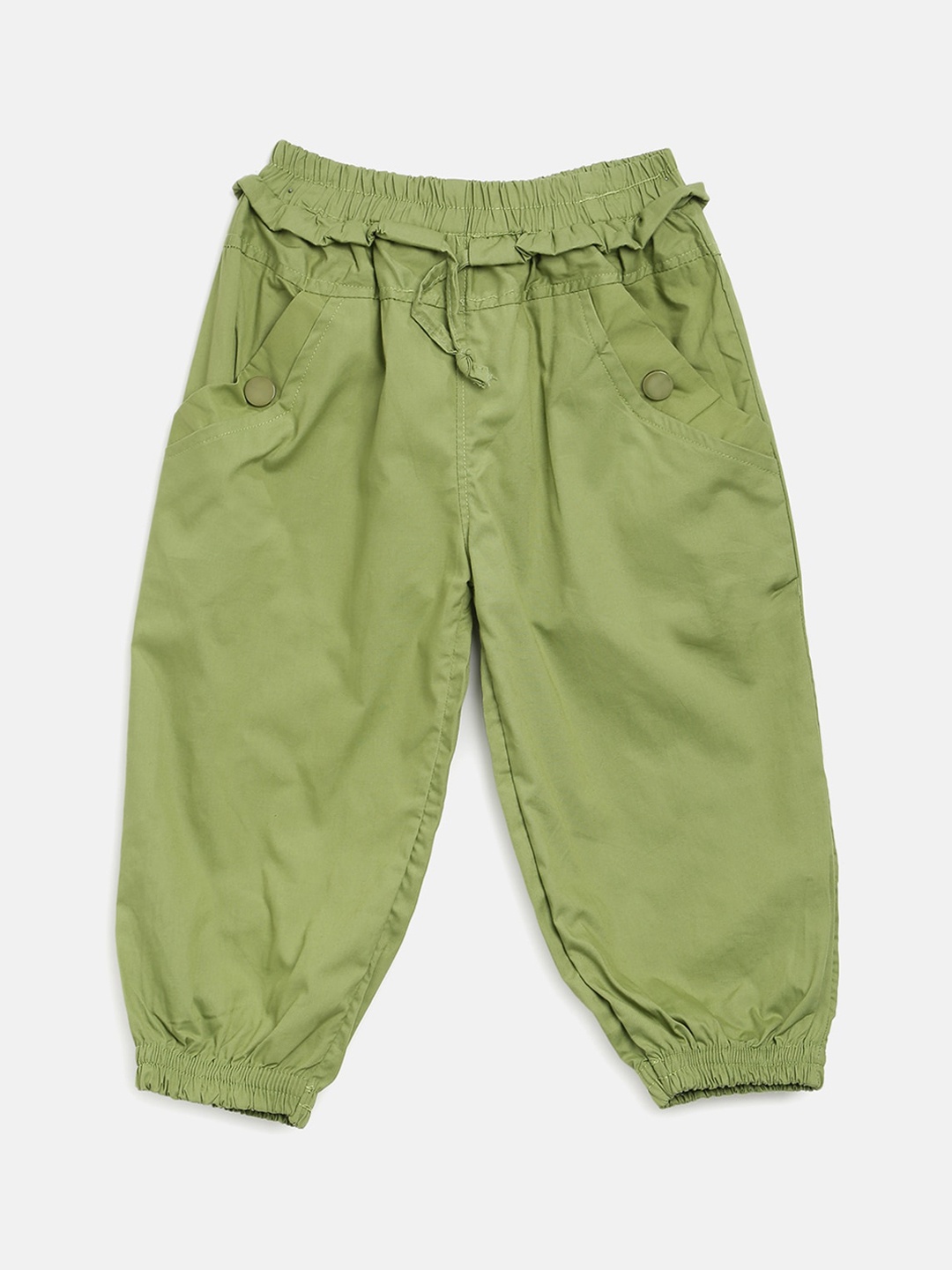 

V2 Value & Variety Girls Green Cotton Capris