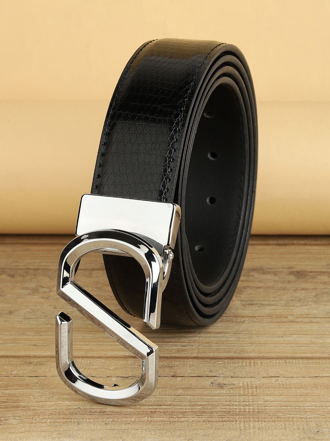 

ZORO Men Black PU Belt