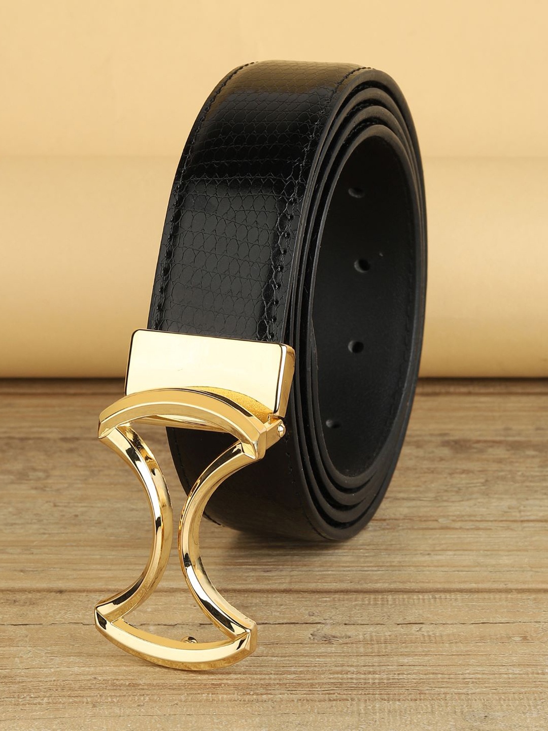 

ZORO Men Black PU Belt