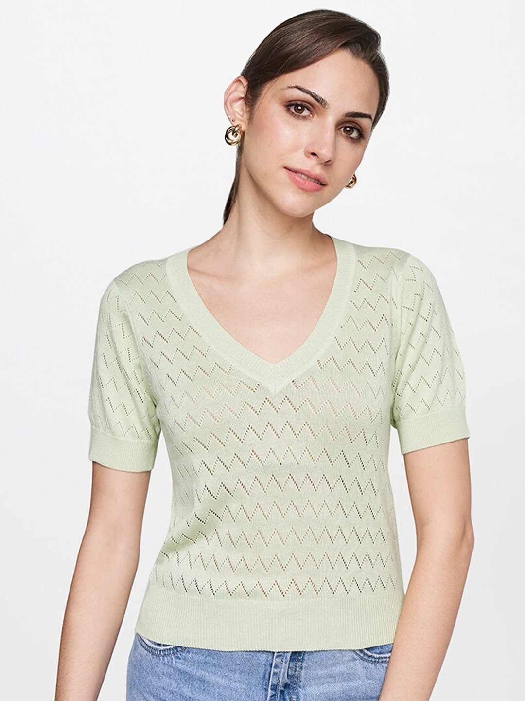 

AND Green Self Design Top