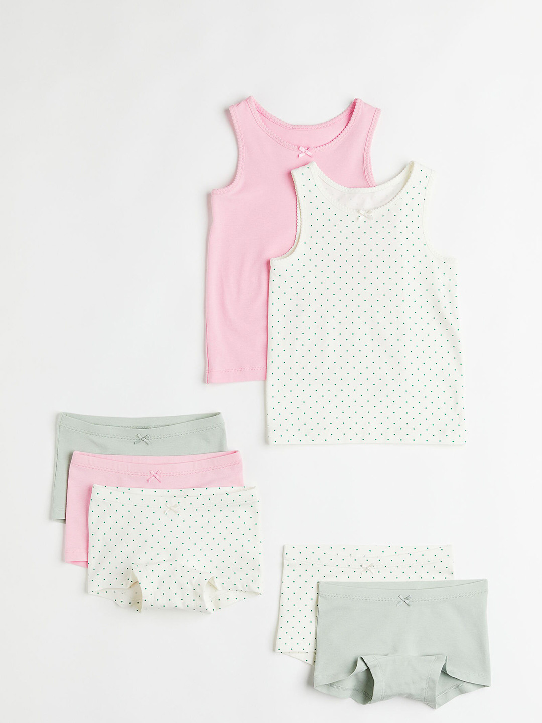

H&M Girls 7-Piece Cotton Set, Multi