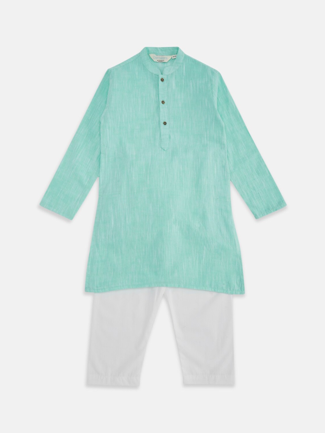 

indus route by Pantaloons Boys Blue Pure Cotton Kurta with Pyjamas