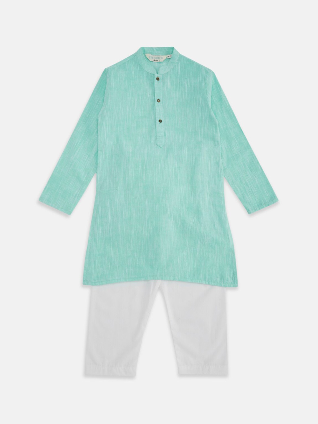 

indus route by Pantaloons Boys Blue Pure Cotton Kurta with Pyjamas