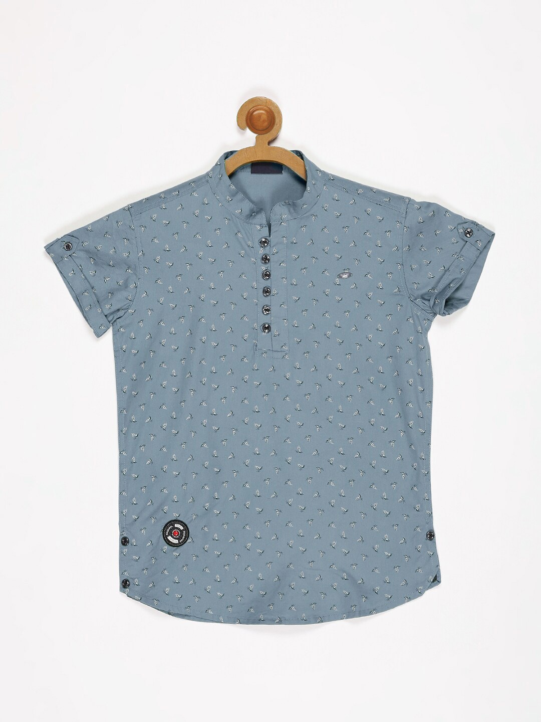 

V2 Value & Variety Boys Blue Floral Printed Cotton Casual Shirt