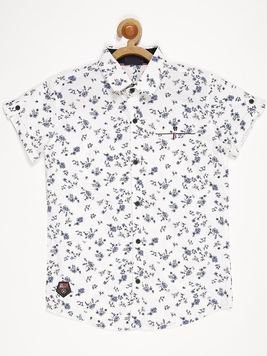 

V2 Value & Variety Boys Blue Floral Printed Casual Shirt