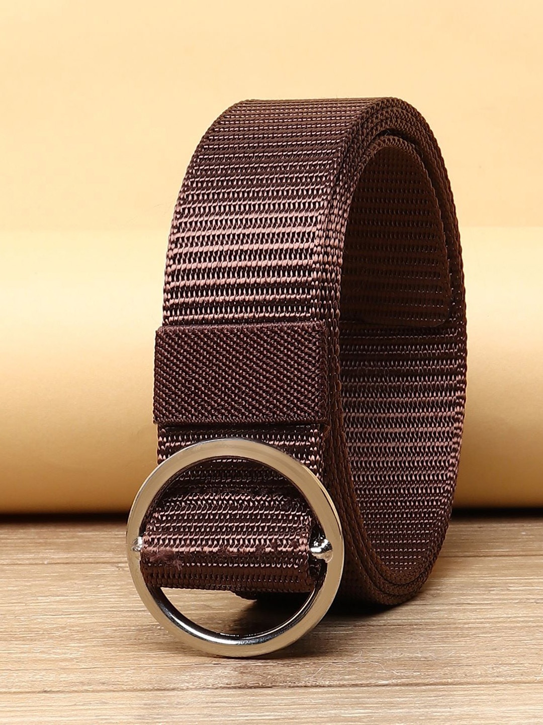 

URBAN ALFAMI Women Brown Textured Belt