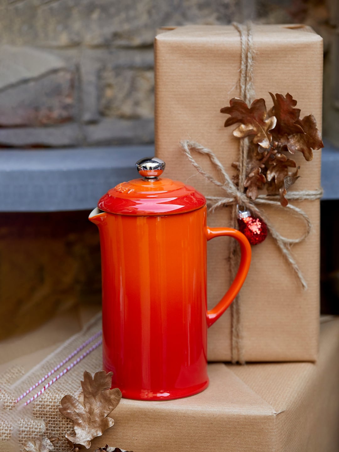 

LE CREUSET Orange Solid Coffee Pot & Press