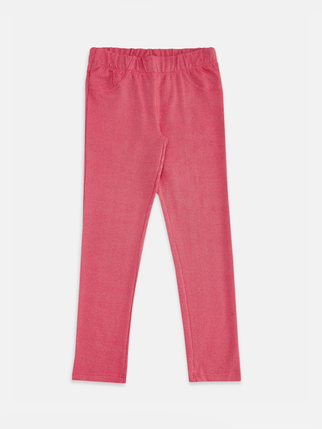 

Pantaloons Junior Girls Pink Solid Cotton Track Pants