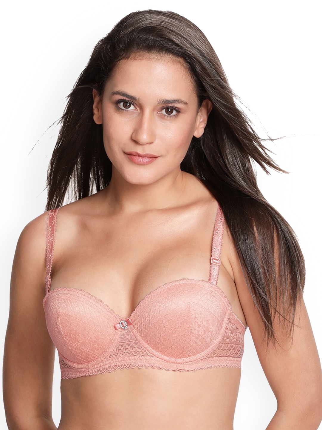 

Susie Rose-Coloured Balconette Bra - Underwired Lightly Padded