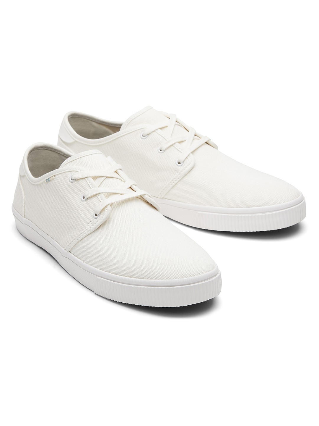 

TOMS Men White Lace- Up Sneakers