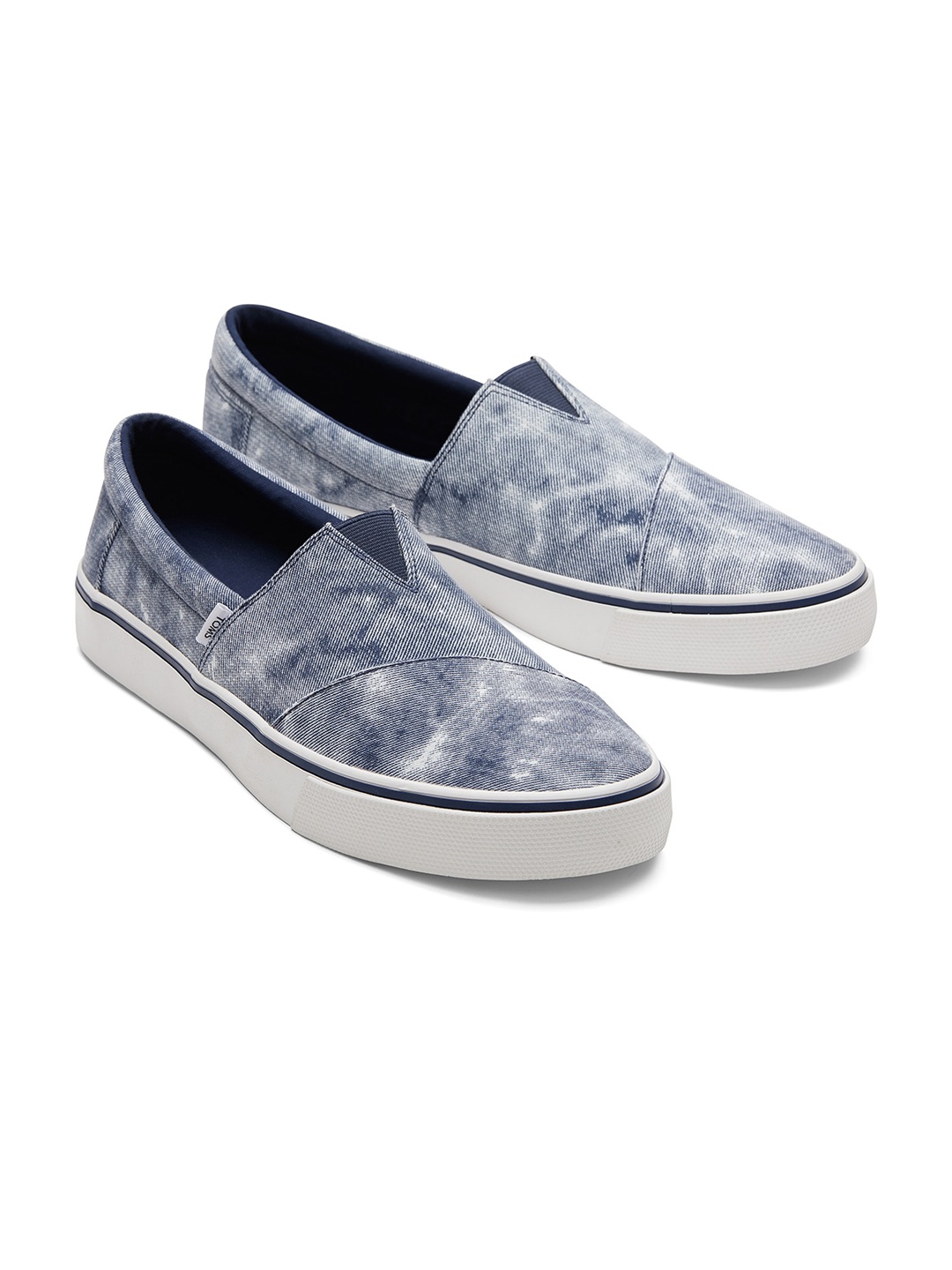 

TOMS Men Printed Slip-On Casual Sneakers, Navy blue