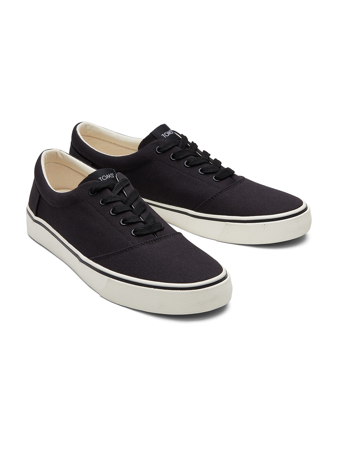 

TOMS Men Black Casual Lace Up Sneakers