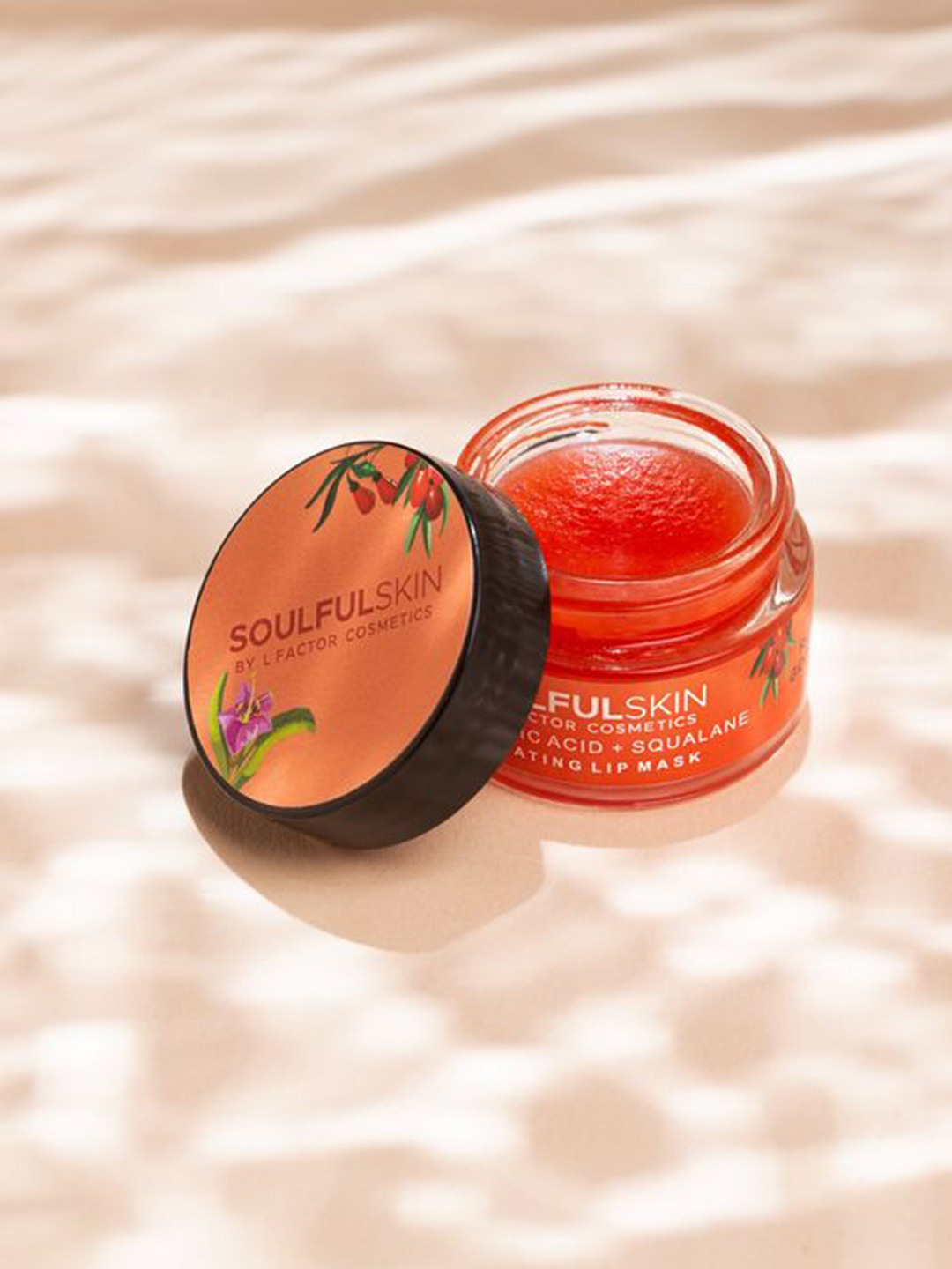 

L Factor Cosmetics Soulfulskin Hydrating Lip Mask with Hyaluronic Acid & Squalane - 15 g, Orange