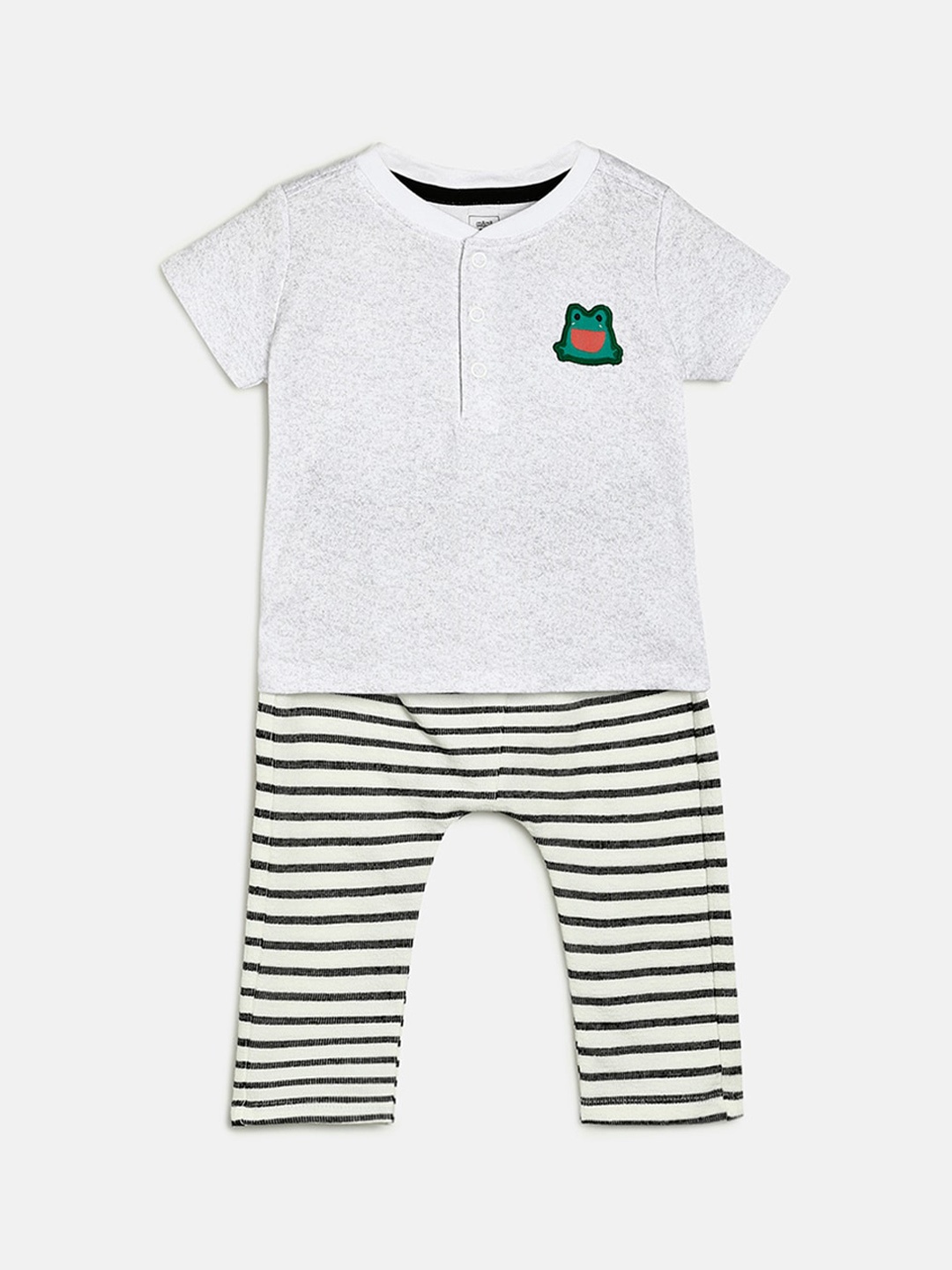 

MINI KLUB Boys Grey & Black T-shirt with Trousers
