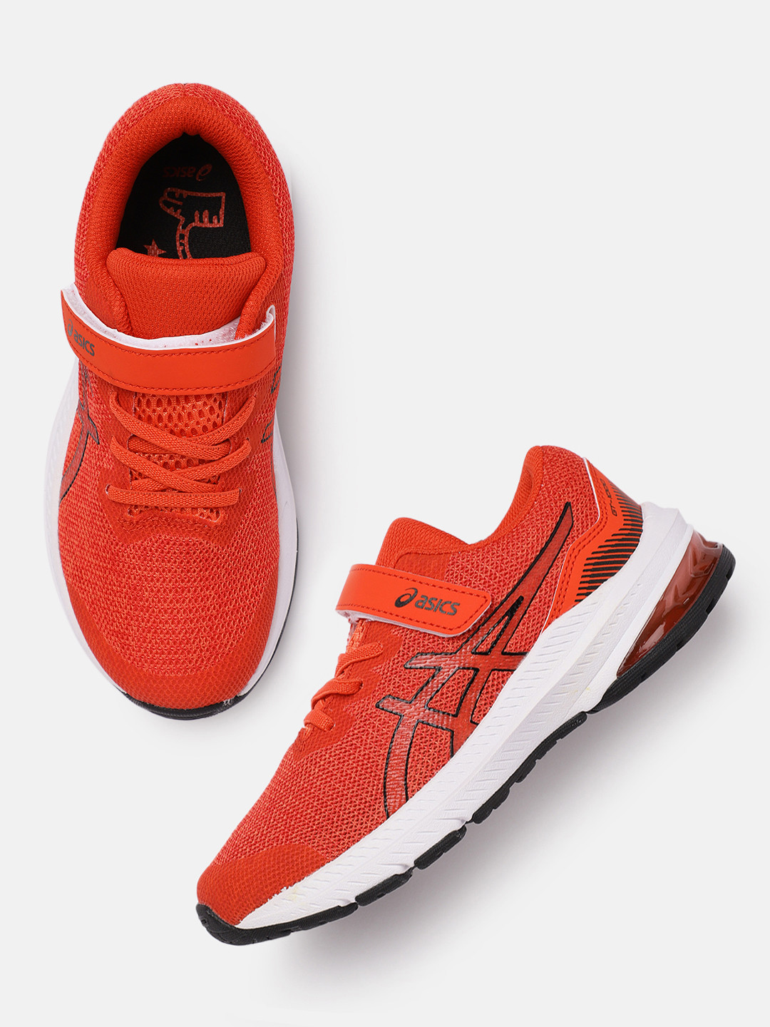 

ASICS Unisex Kids Red Solid GT-1000 11 Pre-School Regular Overpronator Running Shoes