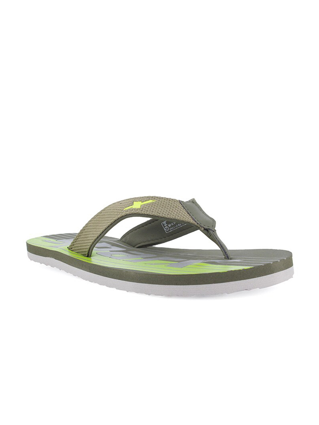 

Sparx Men Olive Green & White Thong Flip-Flops