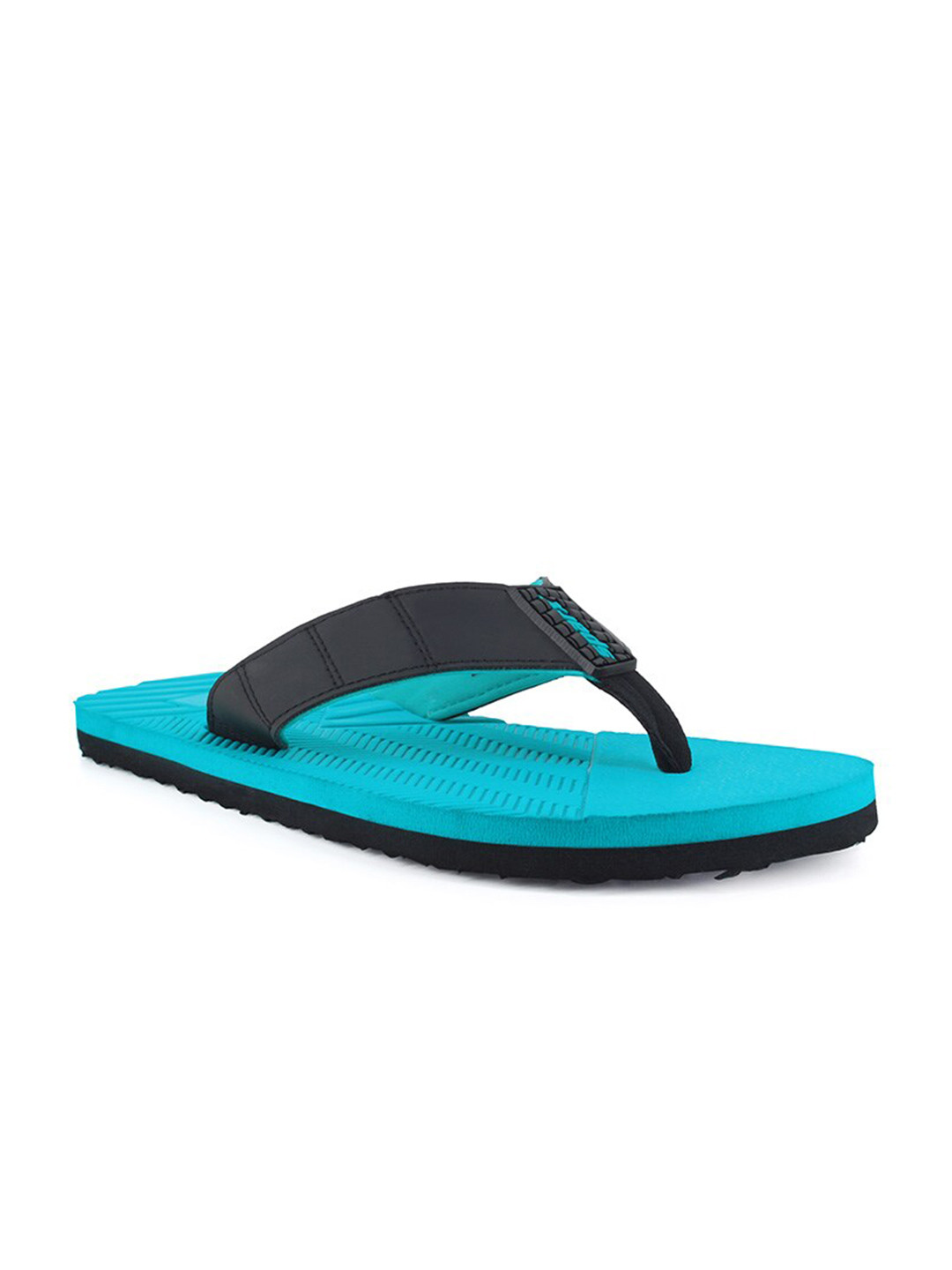 

Sparx Men Green & Black Printed Thong Flip-Flops