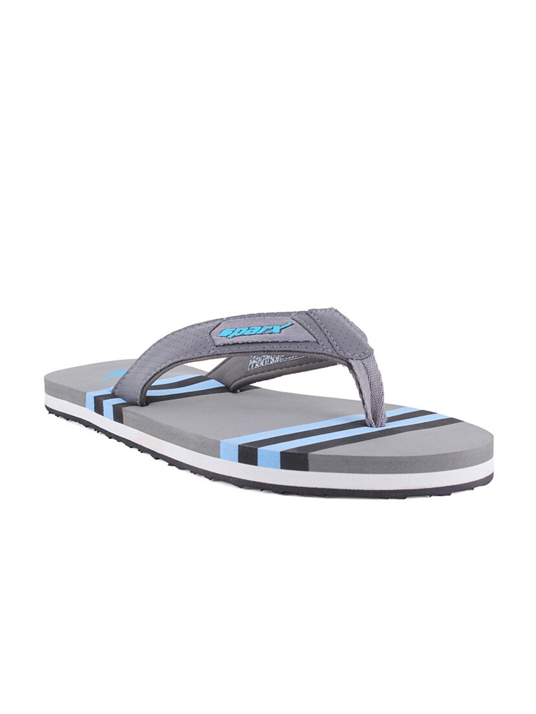 

Sparx Men Grey & Black Striped Room Slippers