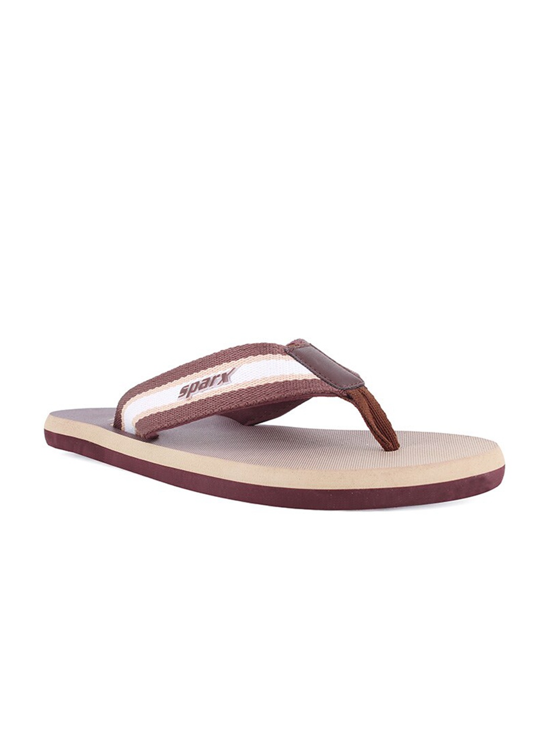 

Sparx Men Brown & White Thong Flip-Flops