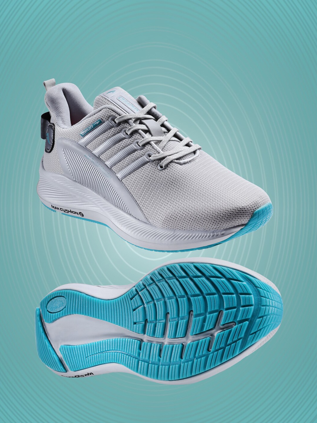 

ASIAN Men Grey Mesh Running Non-Marking Shoes