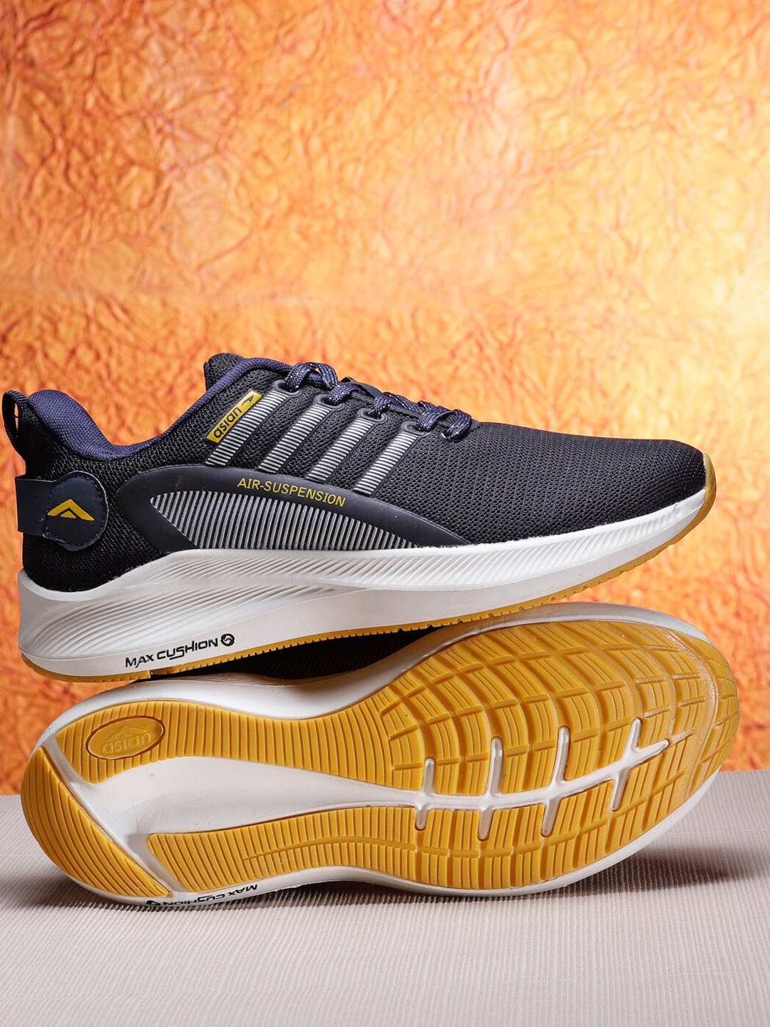 

ASIAN Men Navy Blue Mesh Running Sports Shoes