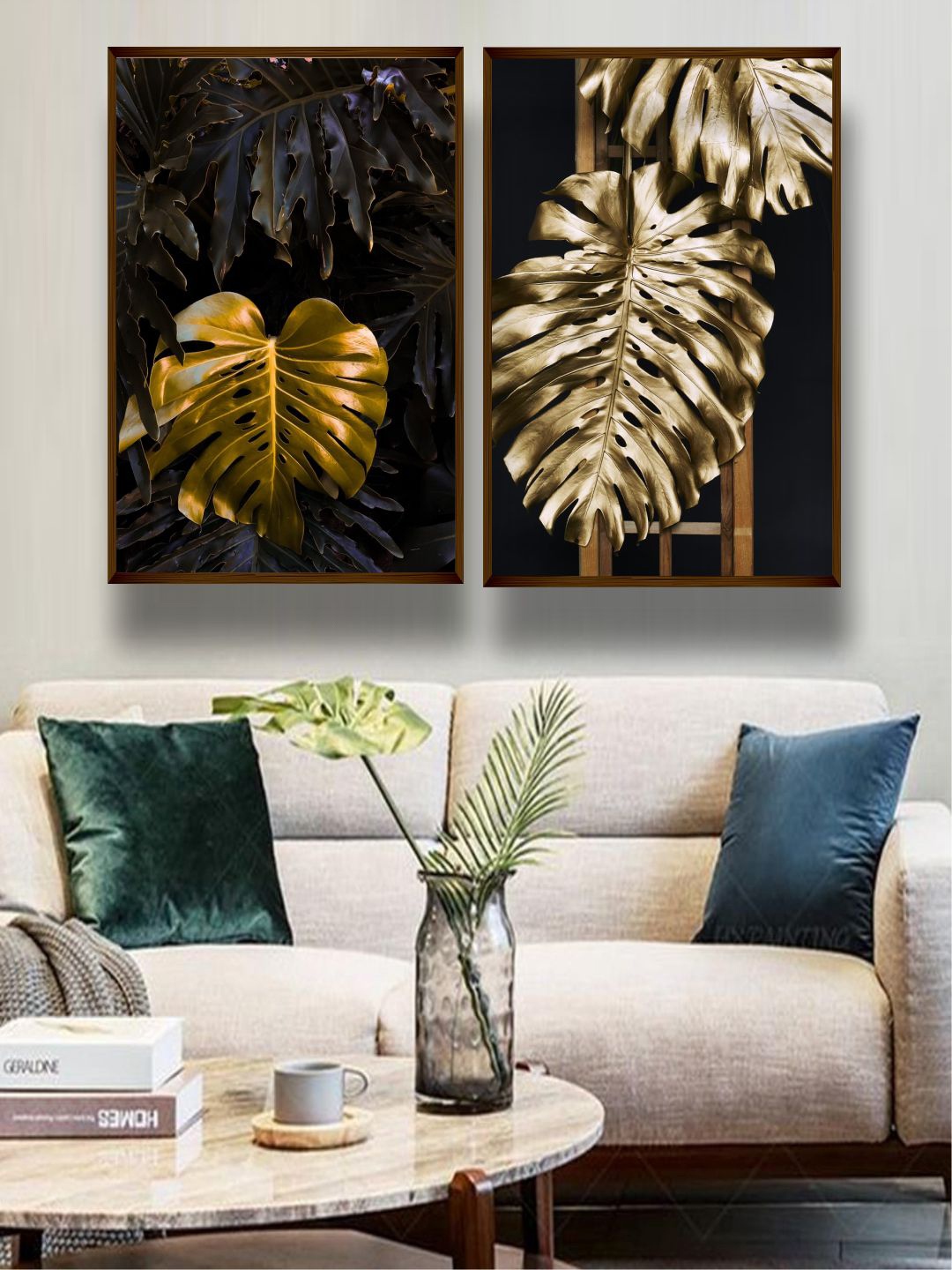 

The Art House Black & Gold-Toned Abstract Painting Wall Art