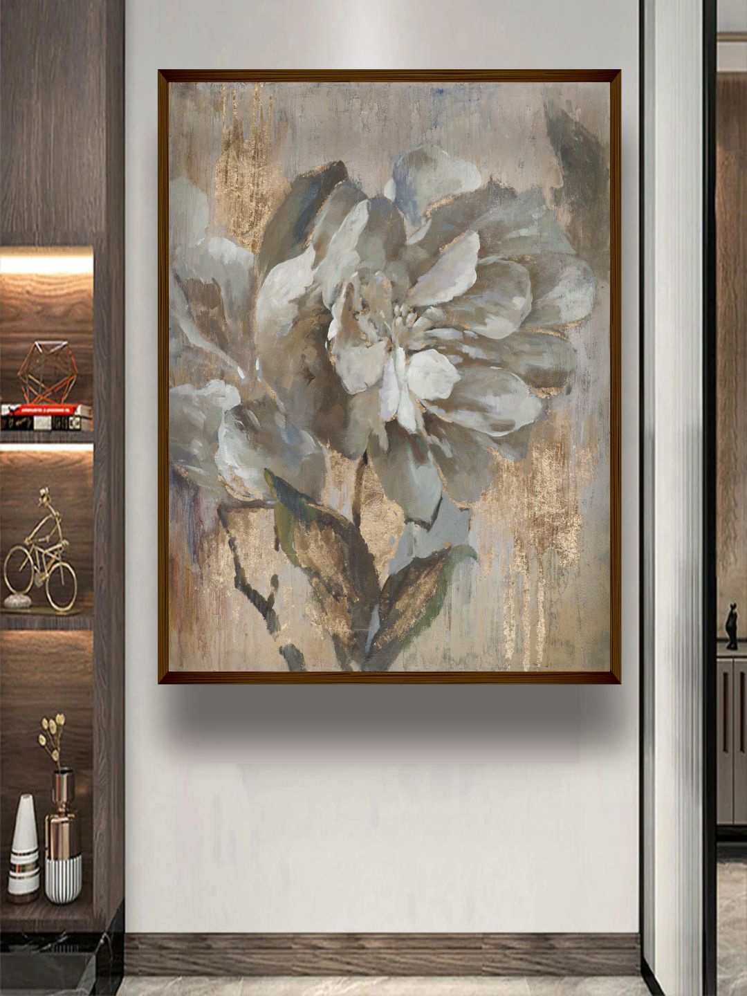 

The Art House Beige & Grey Abstract Painting Wall Art