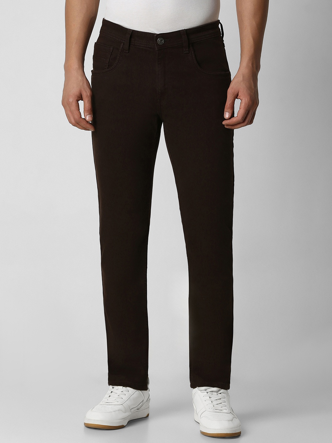 

VAN HEUSEN DENIM LABS Men Brown Skinny Fit Jeans