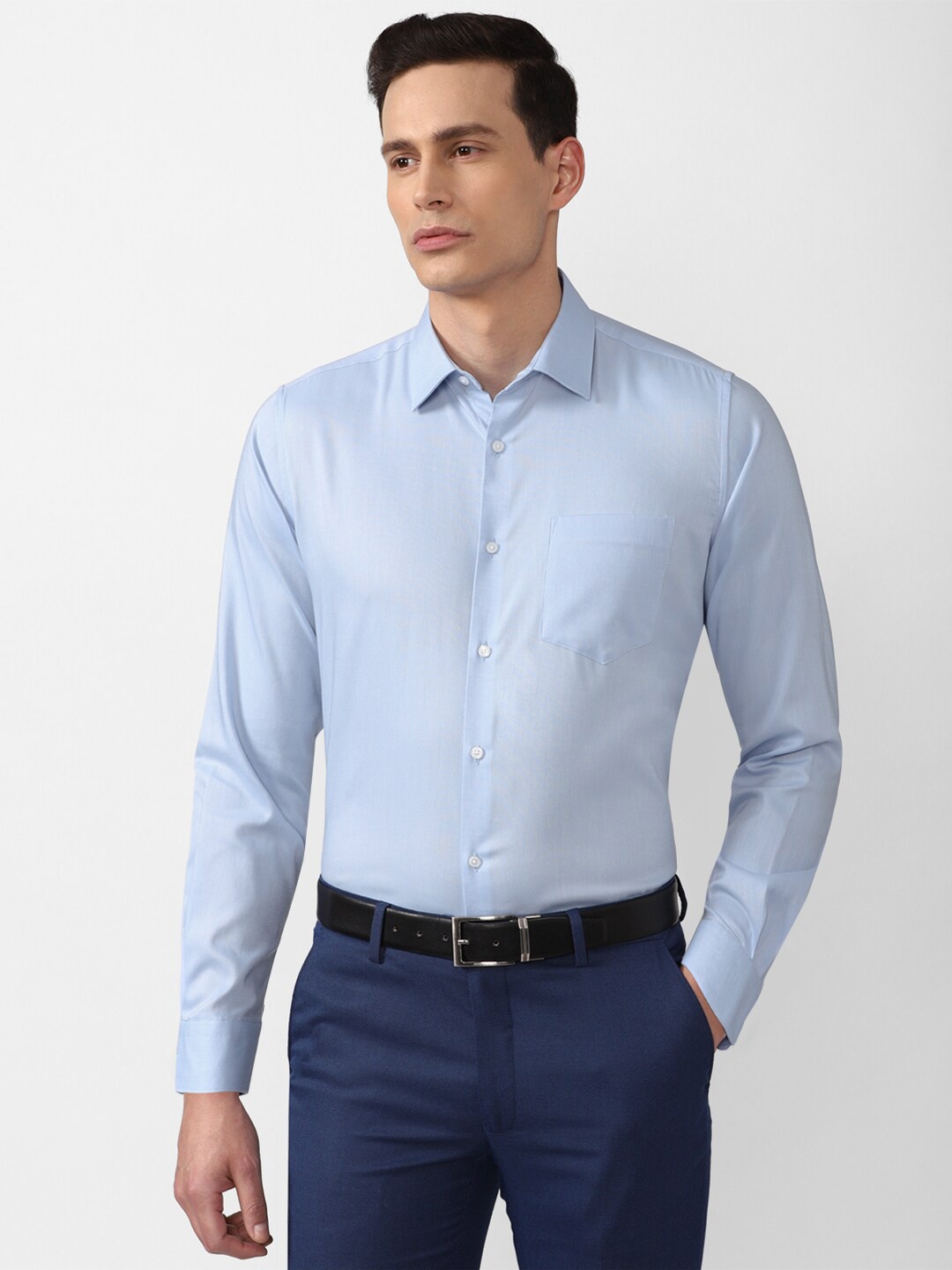 

Van Heusen Men Blue Formal Shirt