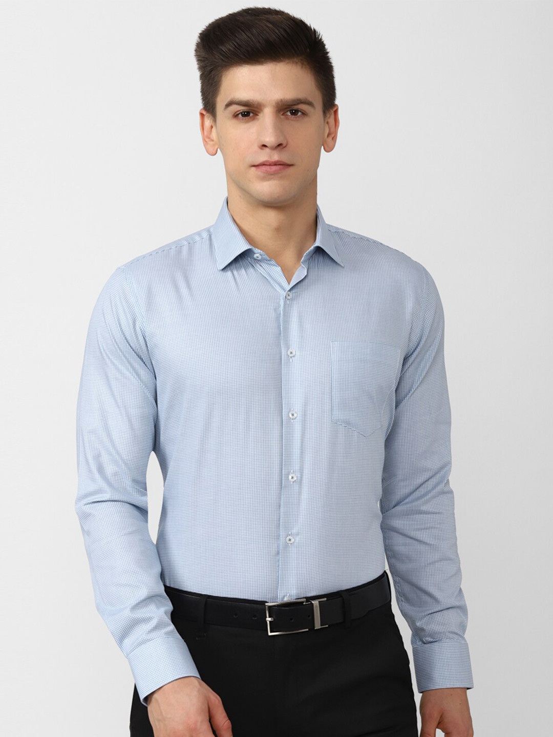 

Van Heusen Men Light Blue Slim Fit Formal Shirt