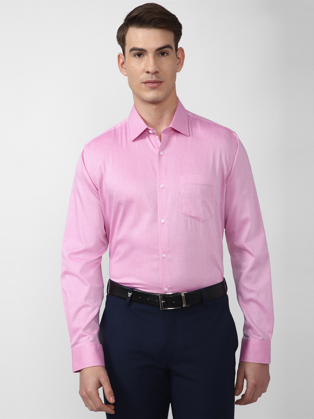 

Van Heusen Men Pink Regular Fit Formal Shirt