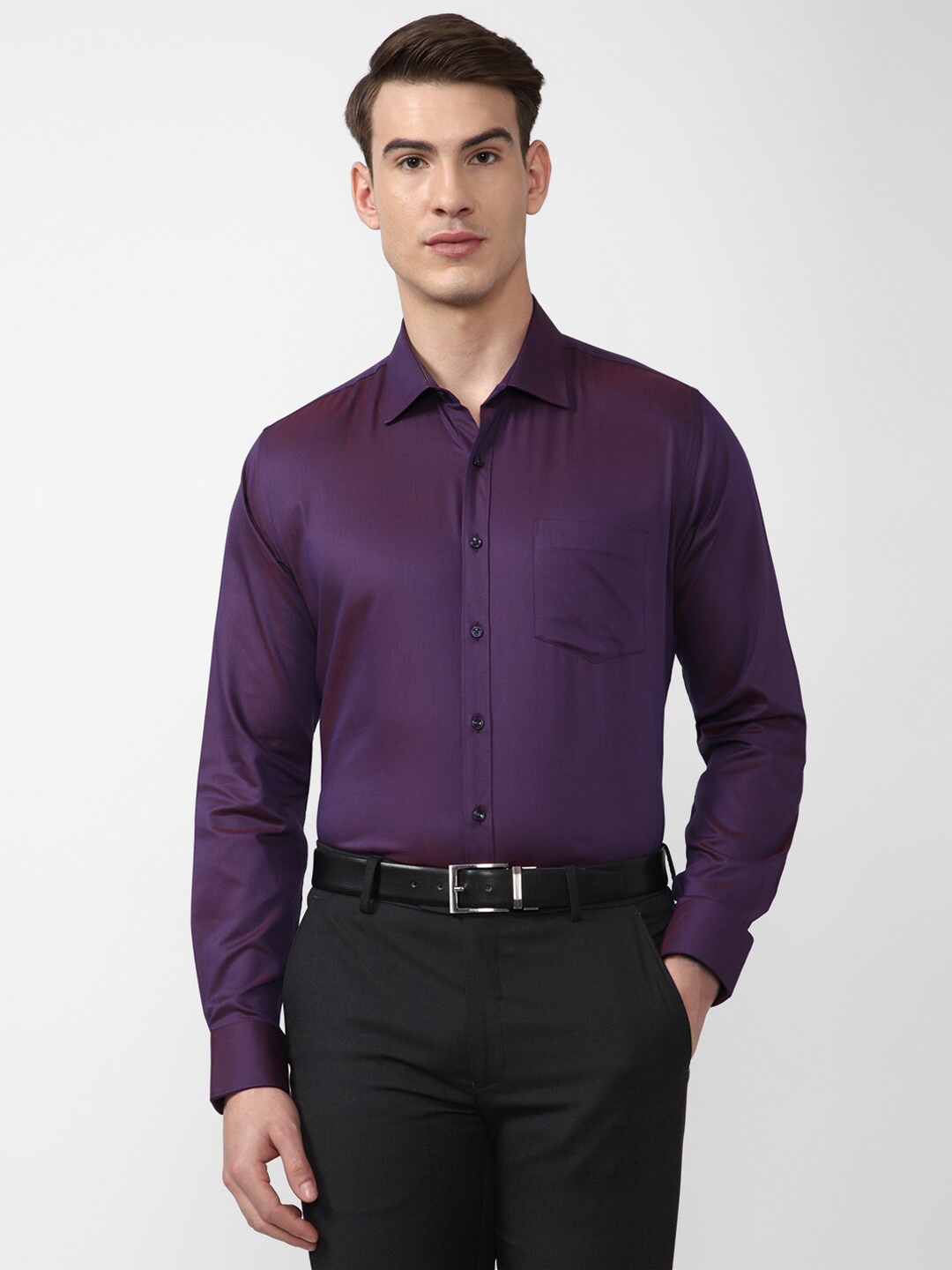 

Van Heusen Men Purple Slim Fit Formal Shirt