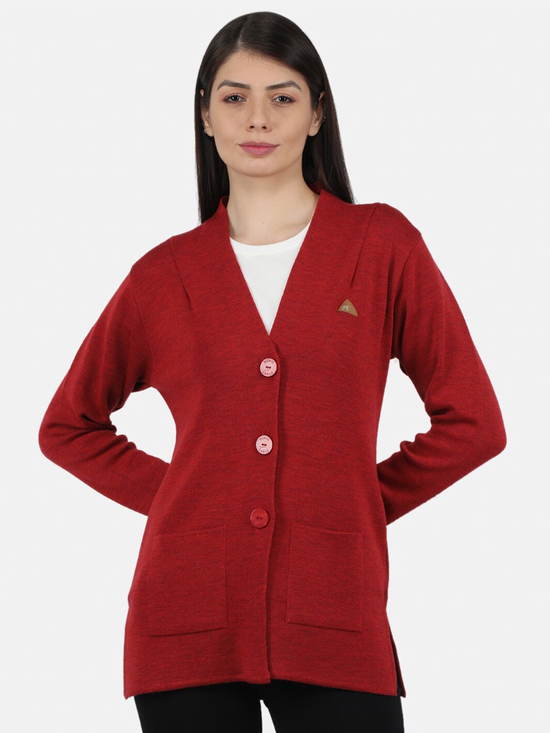 

Monte Carlo Women Red Cardigan