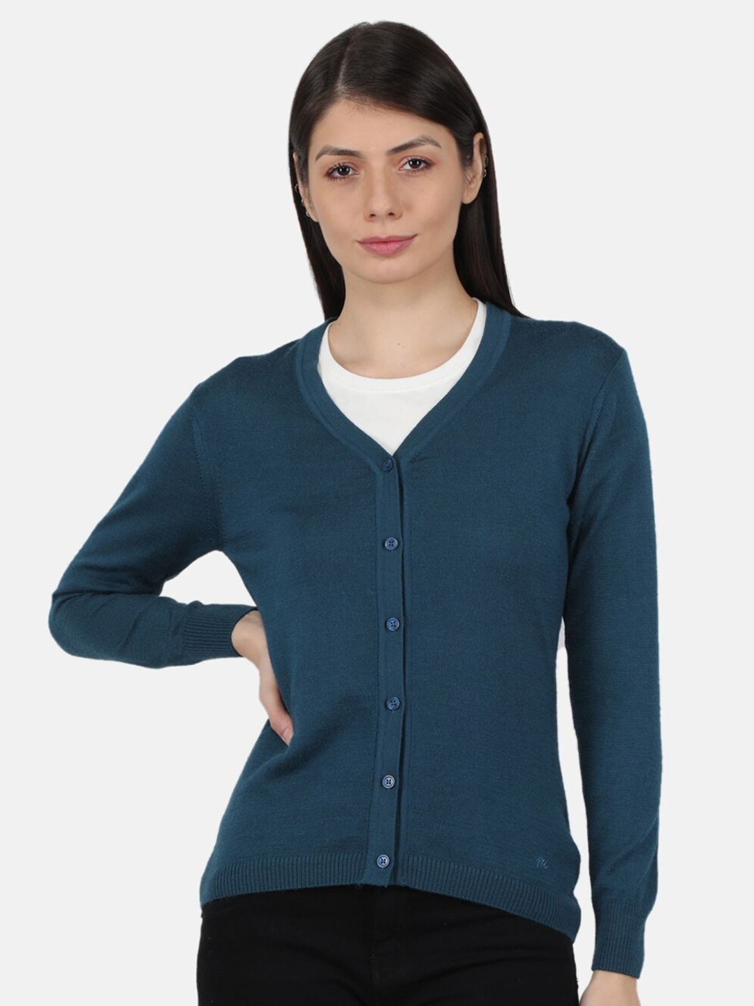 

Monte Carlo Women Teal Cardigan