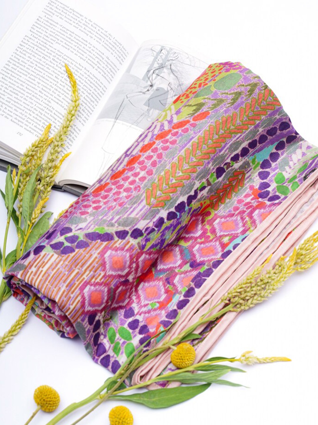 

Payal Singhal Women Multicoloured Printed Scarf, Multi