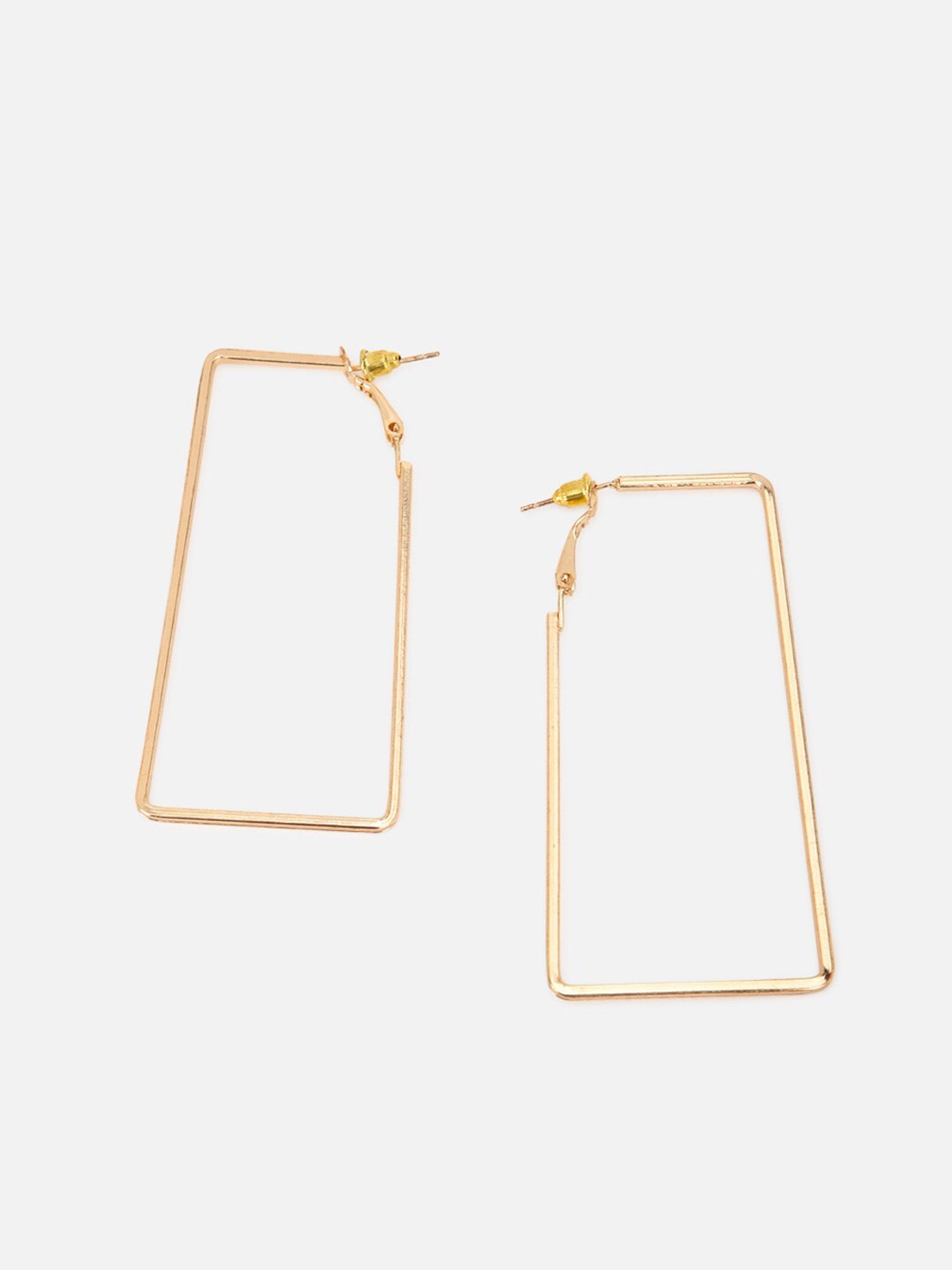 

FOREVER 21 Gold-Toned Contemporary Hoop Earrings
