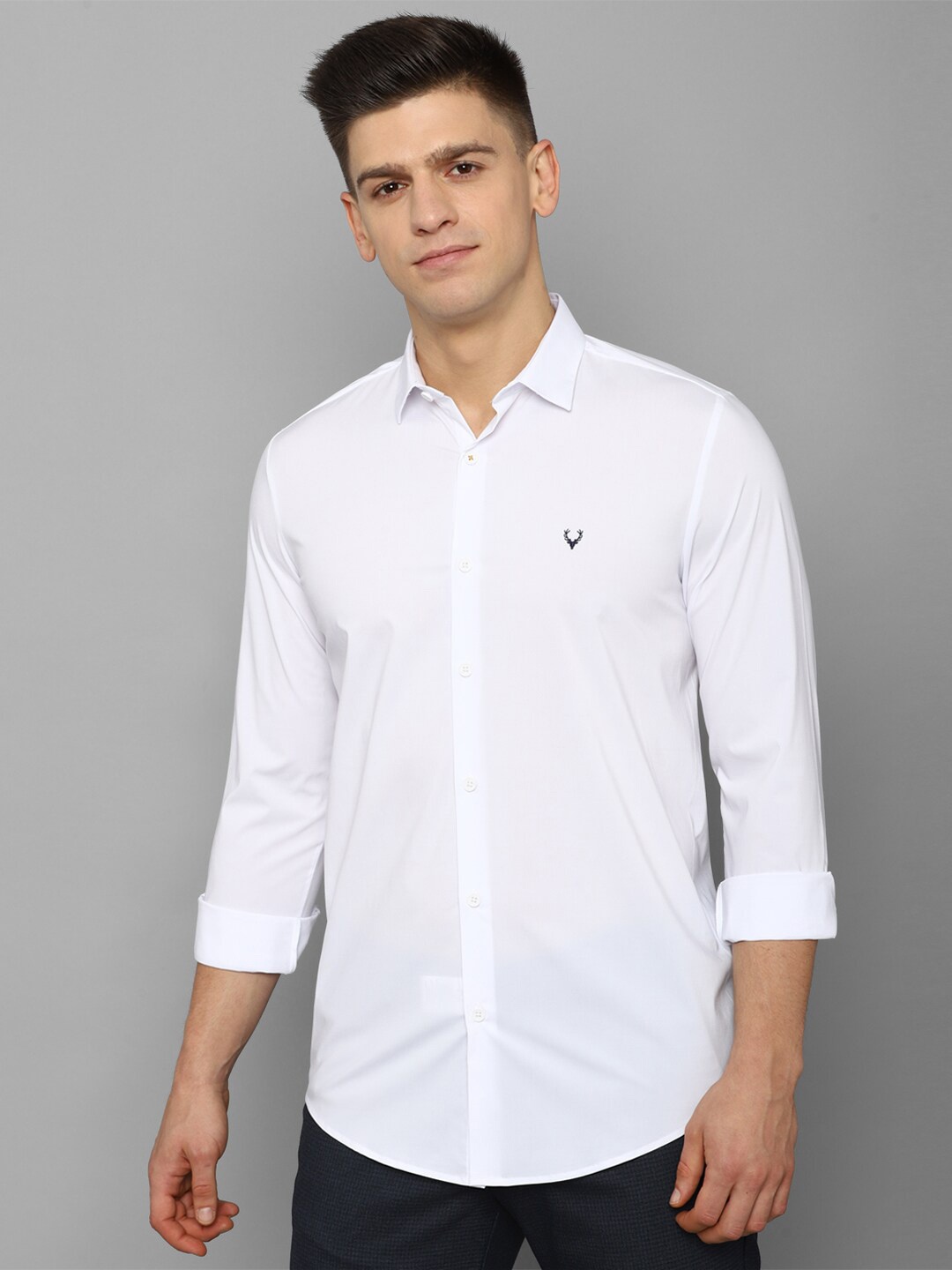 

Allen Solly Men White Slim Fit Casual Shirt