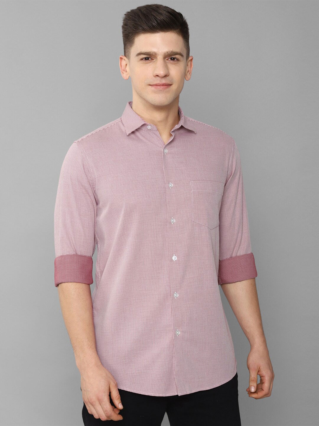 

Allen Solly Men Purple Slim Fit Casual Shirt