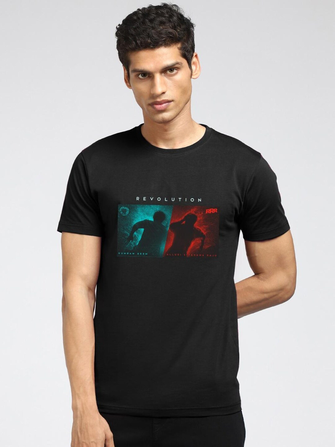 

Bewakoof Men Black Printed T-shirt