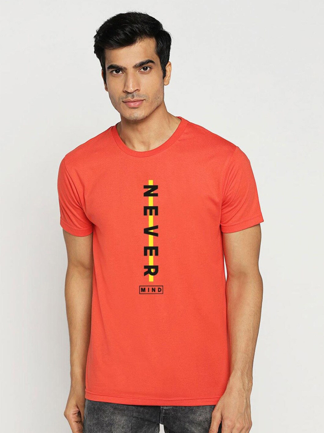 

Bewakoof Men Red Typography Printed T-shirt