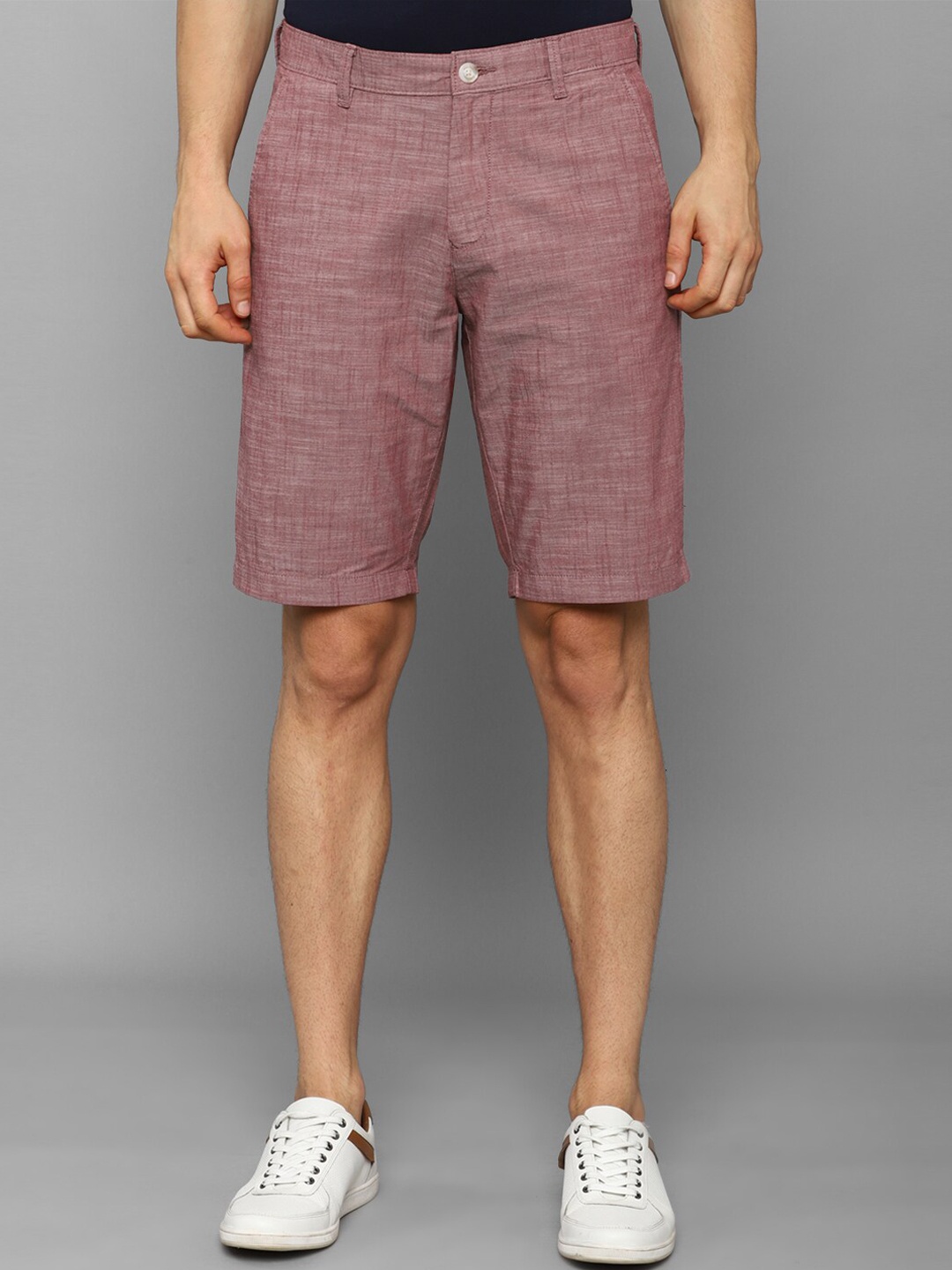 

Allen Solly Men Purple Slim Fit Shorts