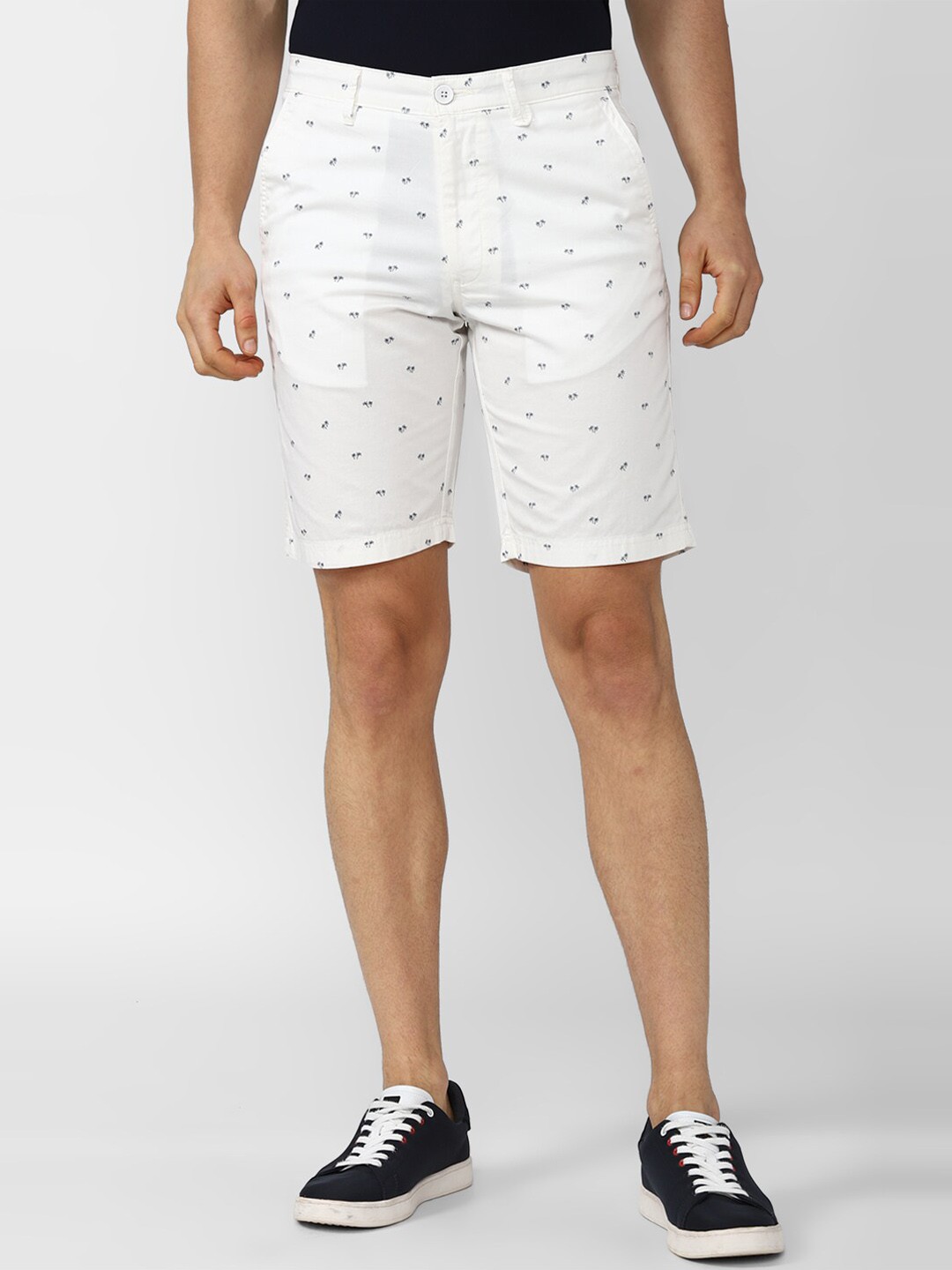 

Van Heusen Sport Men White Printed Regular Shorts