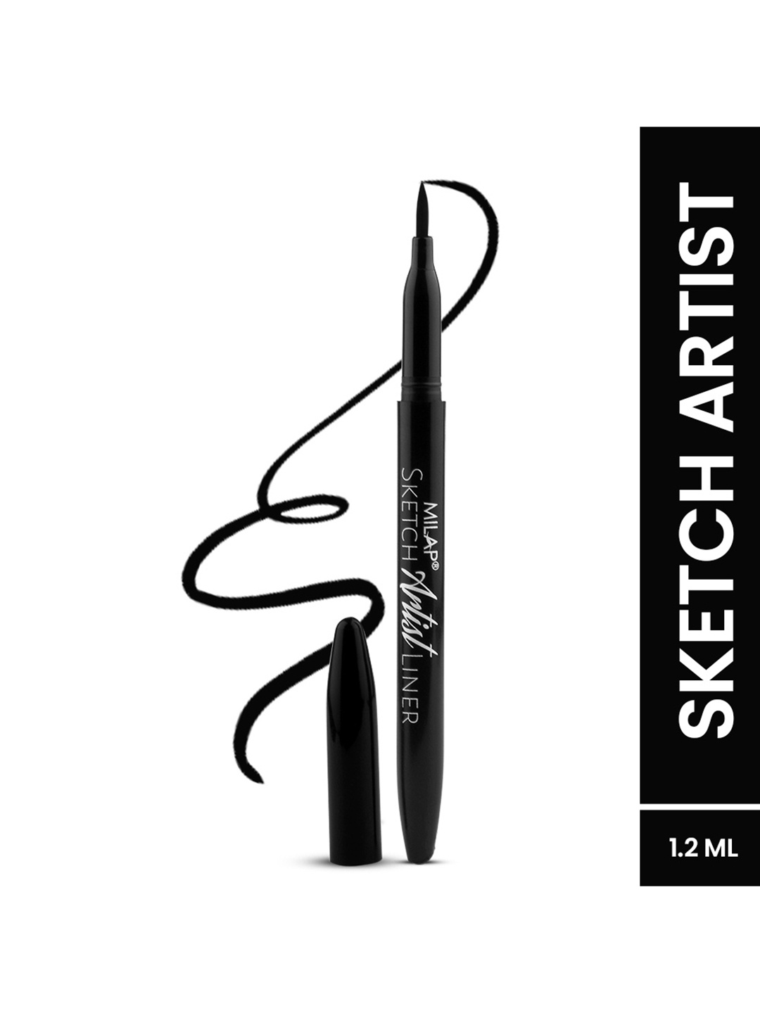 

MILAP Sketch Artist Black Eye Liner - 1.2 ml