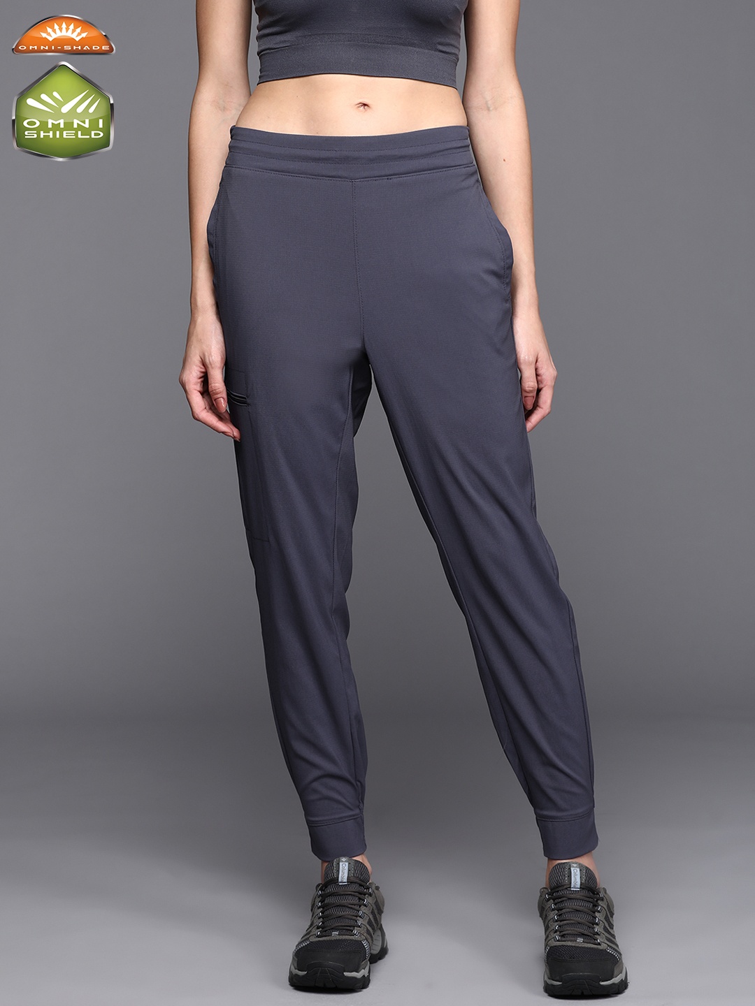 

Columbia Women Blue Solid Hiking Omni Shield Joggers