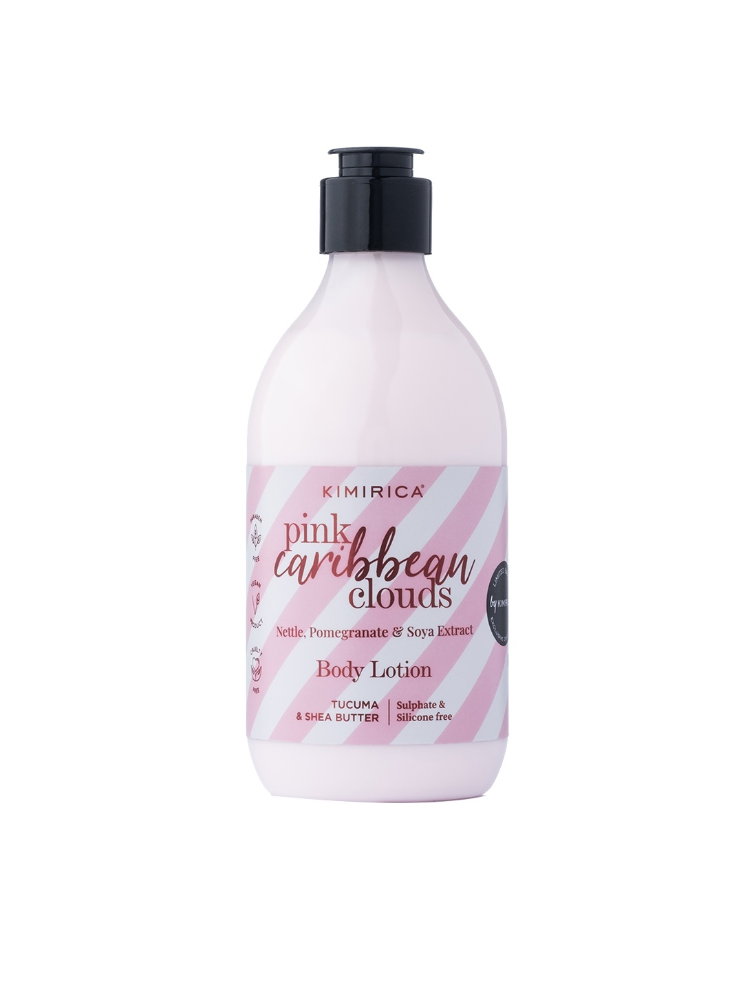 

Kimirica Pink Caribbean Clouds Body Lotion With Nettle Pomegranate & Soya Extracts 300ml, White