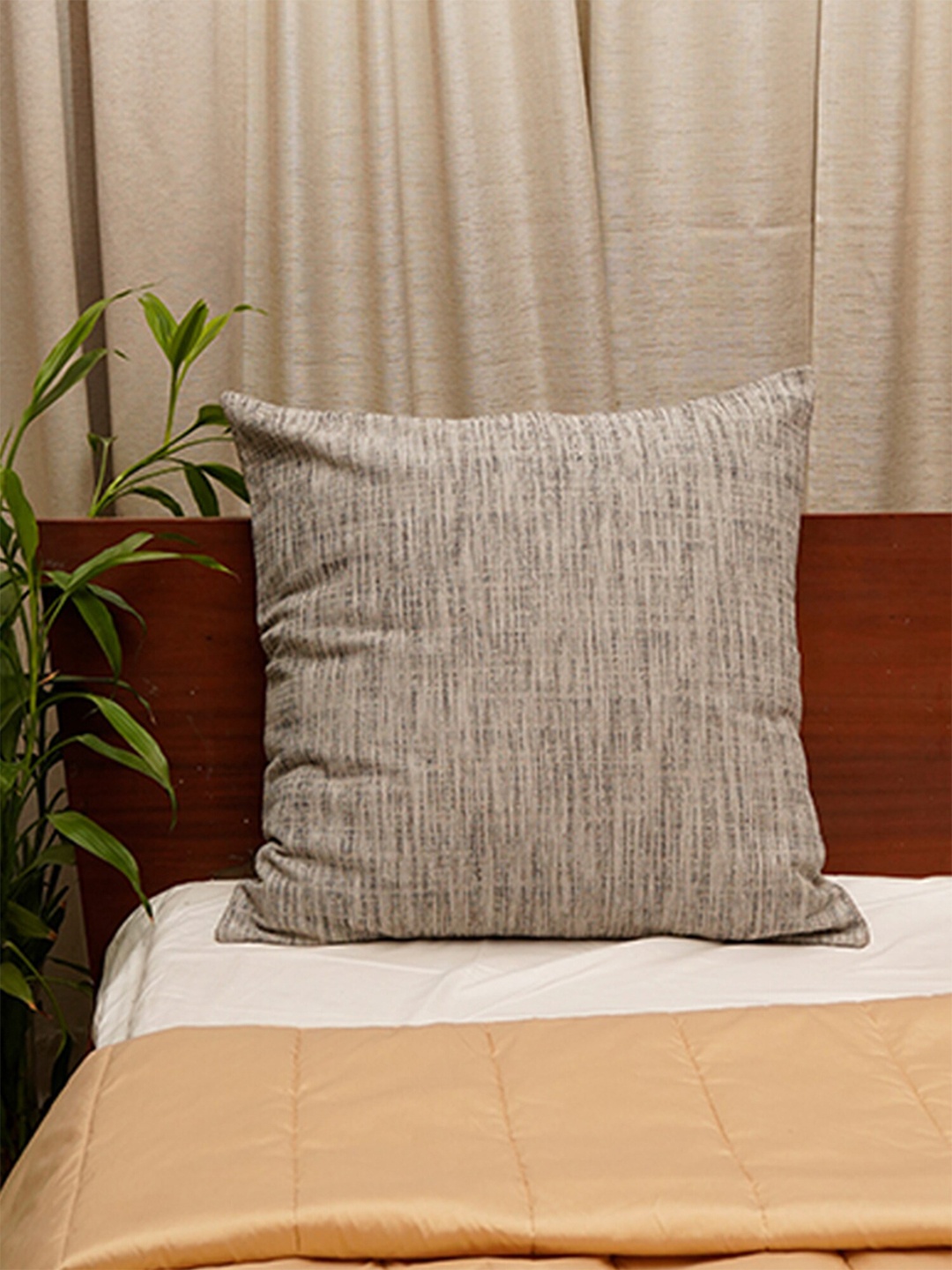 

ZEBA Grey Square Cushion Covers