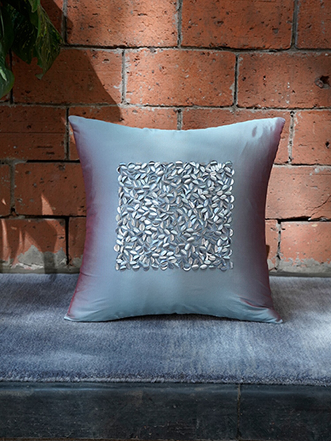 

ZEBA Teal Floral Square Cushion Covers