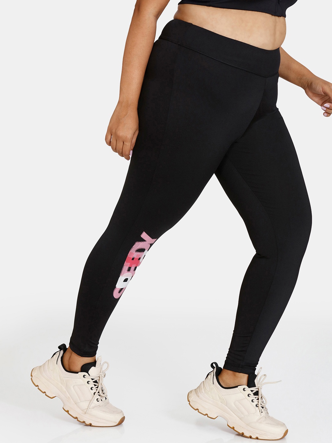 

Zelocity by Zivame Women Black Solid Tights